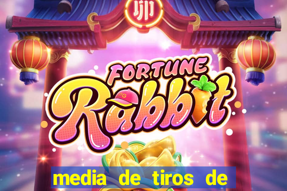 media de tiros de meta por jogo